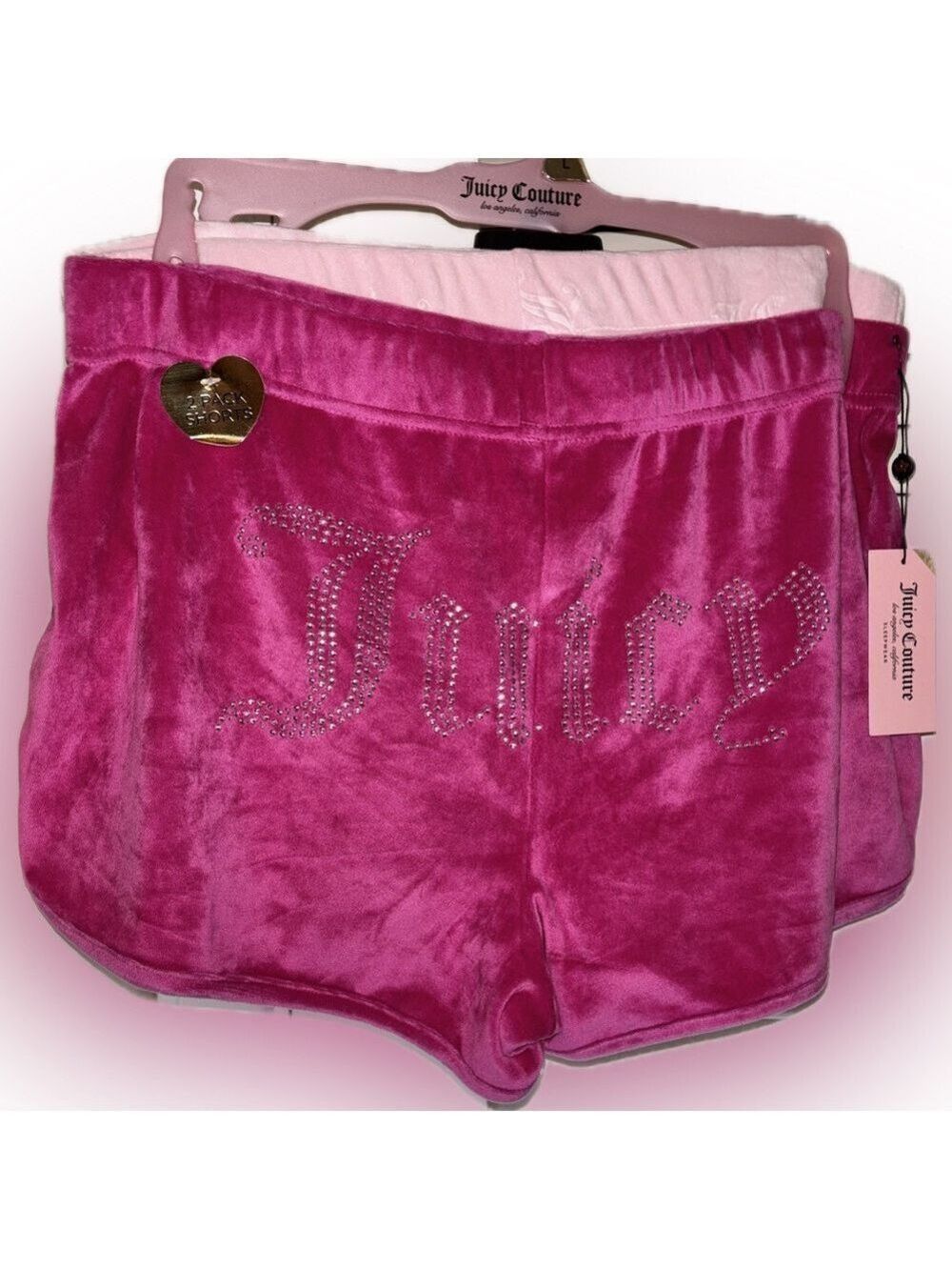 Juicy Couture Fuchsia Velour Shorts